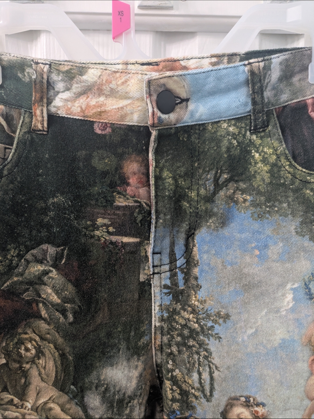 Renaissance Print Skinny Jeans From Dolls Kill - Picture 7 of 9